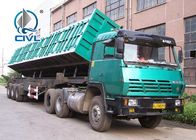 Three Axle Side Dump Semitrailer / 60 - 80 Tons Dump Truck SINOTRUK Brand