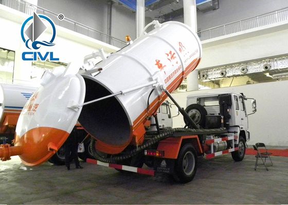 Sinotruk Howo7, das Abwasser-Behälter-Reinigung transportiert, tauschen,/septische pumpende LKW 17CBM LHD 336HP
