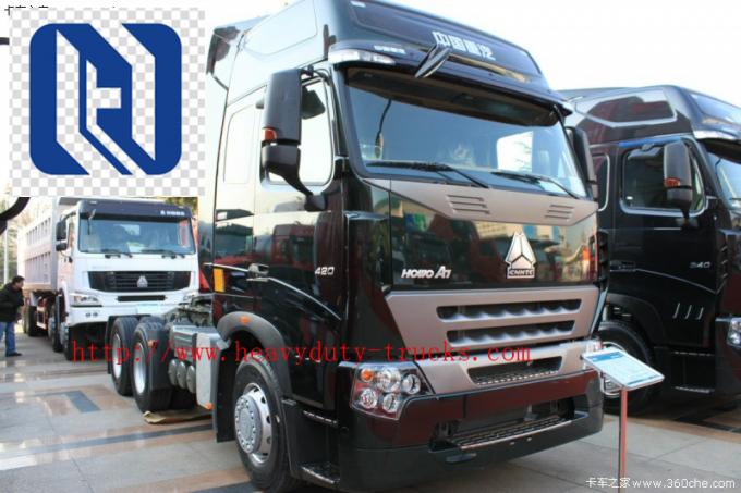 Howo-Sattelzug-LKW LHD 10 dreht HW 79 hohe Anlegeplätze des Dach-Fahrerhaus-zwei 102 Kilometer/h