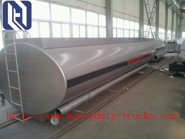 Der Achsen-Cimc 30000L 3 Anhänger-LKWs halb mit Aluminium-oder Edelstahl-Wasser-Milch-Öltank